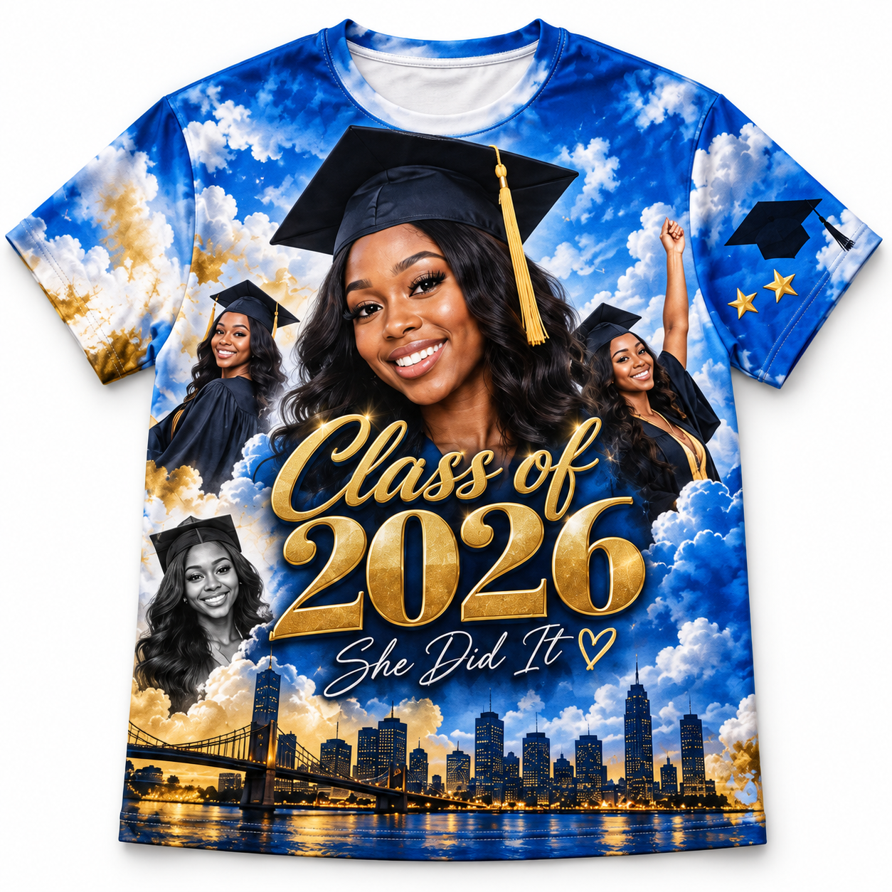 Illustrative custom shirt design